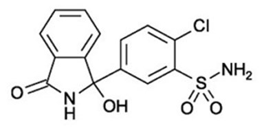 "image Description" (Chlorthalidone Tabs Structure)